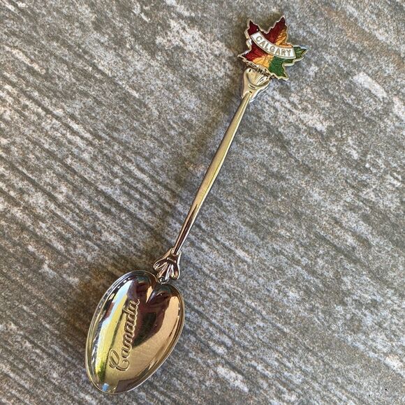 Vintage | Calgary Maple Leaf Collectors Spoon #15 - Picture 1 of 4